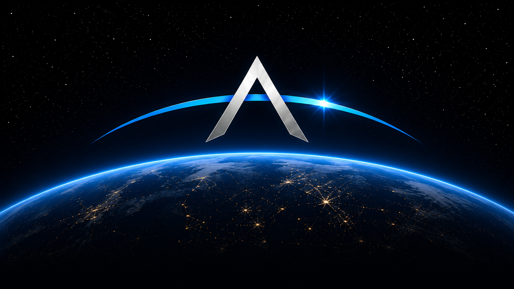 Sentinel Arc metallic A above a blue arc and Earth